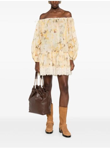 zimmermann vestido mujer cascadian tiered mini dress - 3214dss255 ylwbotflo 2