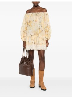 zimmermann dress womancascadian tiered mini dress - 3214dss255 ylwbotflo