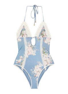 zimmermann swimsuit womancascadian keyhole crochet 1pc - 4140wss255 teblbofl