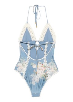 zimmermann swimsuit womancascadian keyhole crochet 1pc - 4140wss255 teblbofl