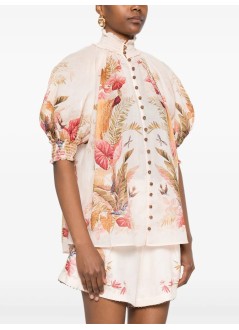 zimmermann blusa mujer ascension billow blouse - 4556tss253 crmplmflo