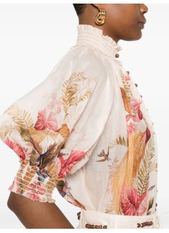 zimmermann blusa mujer ascension billow blouse - 4556tss253 crmplmflo