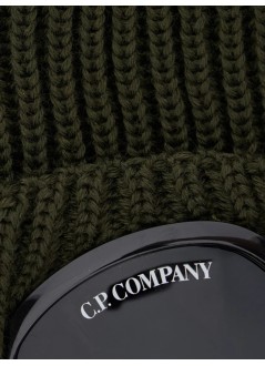 c.p.company cap manknit cap in extrafine merino wool - rfcmac742a005509a 683