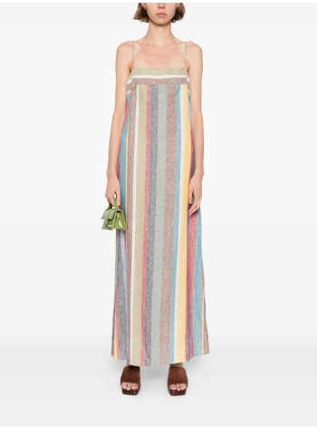 staud dress womanlaura linen dress - r25p2297pl mkst 2