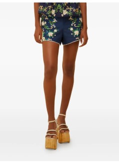 farm rio short pant womanflower tapestry shorts - 336620 25034