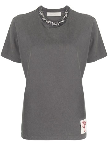 golden goose top womangolden w's regular t-shirt distressed - gwp01220p000670 60318