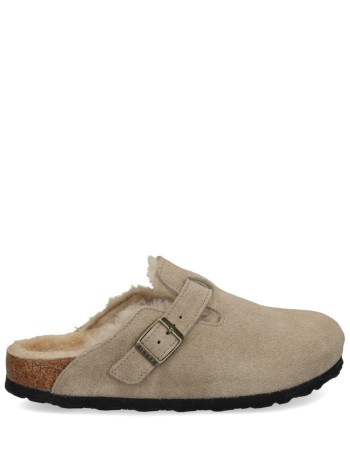 birkenstock clog womanboston shearling leve - 1028299 taupe
