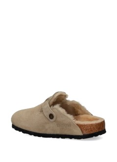 birkenstock clog womanboston shearling leve - 1028299 taupe