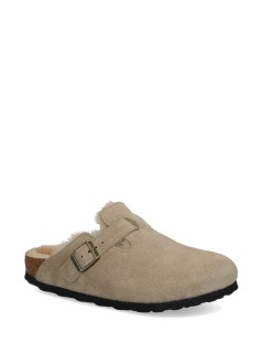 birkenstock clog womanboston shearling leve - 1028299 taupe