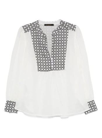 greek archaic kori blusa mujer blouse cross l s buttons - s25k440645 21001