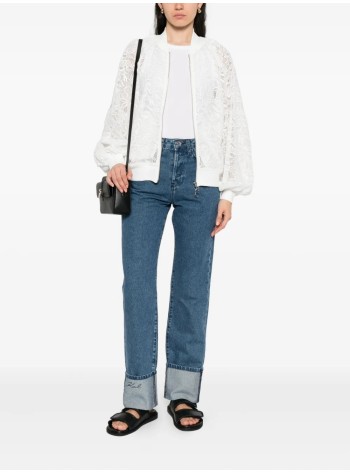 karl lagerfeld pantalon mujer cuffed straight denim pants - a3w10017 d31 2