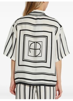 anine bing camiseria mujer coco shirt - a0711268mtl95 print