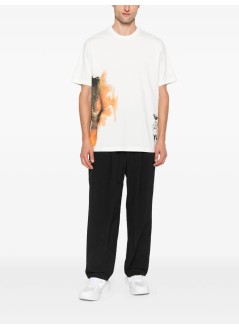 y3 camiseta hombre y-3 aop short sleeve tee - jx4744 core white