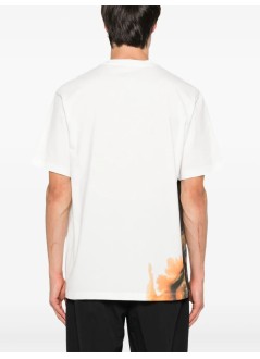 y3 camiseta hombre y-3 aop short sleeve tee - jx4744 core white