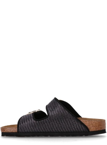 birkenstock sandalia mujer arizona big buckle tex - 1029028 black 2