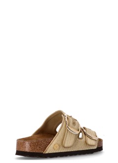 birkenstock sandalia mujer arizona big buckle tex - 1029042 natural