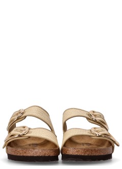 birkenstock sandalia mujer arizona big buckle tex - 1029042 natural