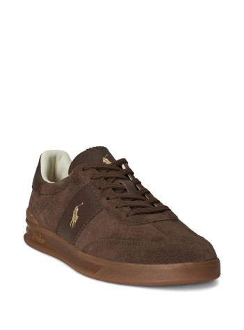 polo ralph lauren sneaker manhrt aera pp-sneakers-low top lace - 809973707001 chocolate brown 2