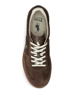 polo ralph lauren sneaker manhrt aera pp-sneakers-low top lace - 809973707001 chocolate brown