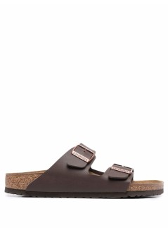 birkenstock flat shoe manarizona bf dark brown - 51703 dark brown