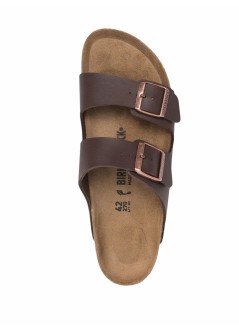 birkenstock flat shoe manarizona bf dark brown - 51703 dark brown