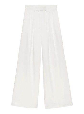 anine bing pantalon mujer lou trouser - a0310619ivy26 ivory