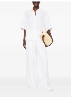 anine bing pant  womanlou trouser - a0310619ivy26 ivory