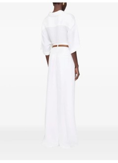 anine bing pant  womanlou trouser - a0310619ivy26 ivory