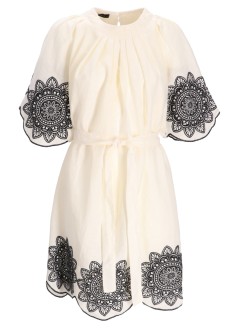 greek archaic kori vestido mujer dress short cut daisy bell sleeve - s25k232230 11102