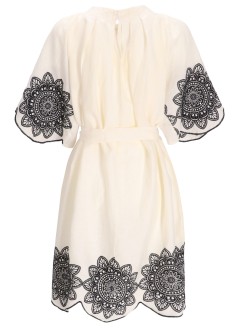 greek archaic kori vestido mujer dress short cut daisy bell sleeve - s25k232230 11102