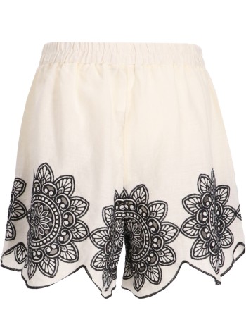 greek archaic kori short pant womanshorts cut daisy - s25k211320 11102