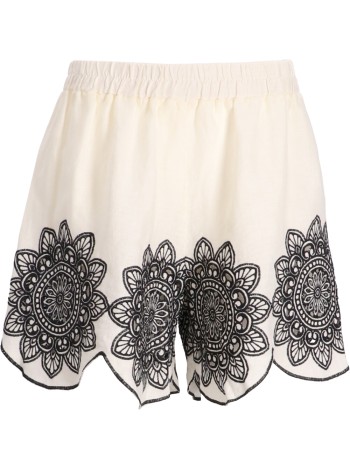 greek archaic kori short pant womanshorts cut daisy - s25k211320 11102 2