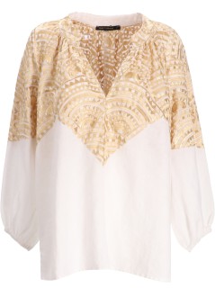 greek archaic kori blusa mujer blouse new triangle puffy l s - s25k241507 2113