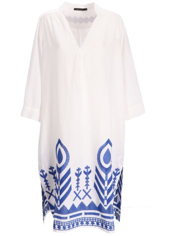 greek archaic kori vestido mujer dress long feather chevron l s - s25k232184 1105