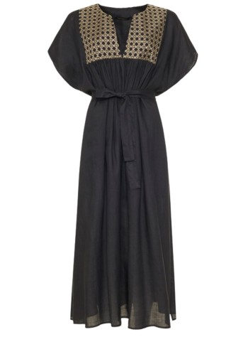 greek archaic kori vestido mujer dress cross long gatherings belt - s25k430825 2201