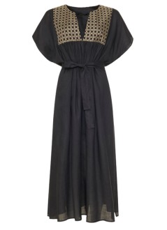 greek archaic kori vestido mujer dress cross long gatherings belt - s25k430825 2201