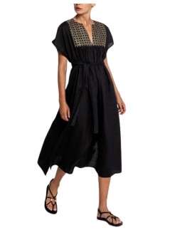 greek archaic kori vestido mujer dress cross long gatherings belt - s25k430825 2201