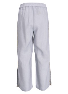 greek archaic kori pantalon mujer pants feather elasticated waist side slit - s25k210584 1301