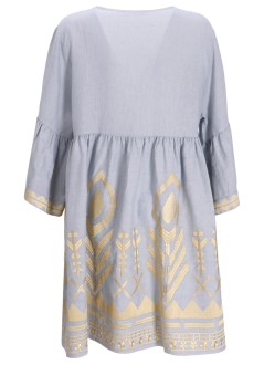 greek archaic kori vestido mujer dress short feather bell sleeve - s25k231114 1301