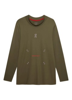 on running t-shirt manlong-t - 1mf10360153 men olive