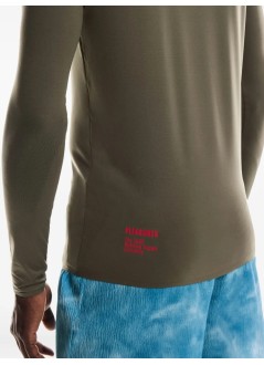 on running t-shirt manlong-t - 1mf10360153 men olive