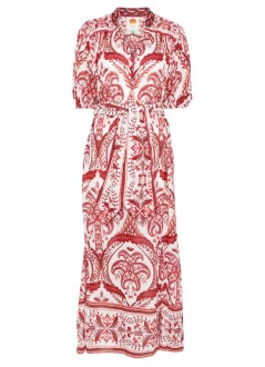 farm rio dress womantropical cameo off white maxi dress - 333005 25133