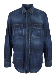 dsquared shirt mancanadian vintage shirt - s74dm0951s30341 470