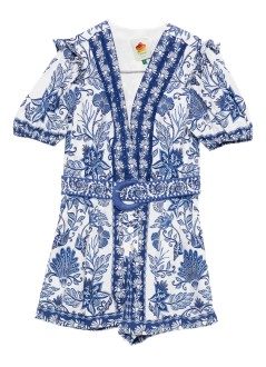 farm rio mono mujer shell garden off white romper - 336137 25093
