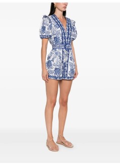 farm rio mono mujer shell garden off white romper - 336137 25093