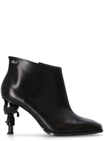 karl lagerfeld bota mujer karl nft heel zip short boot - kl39135 000