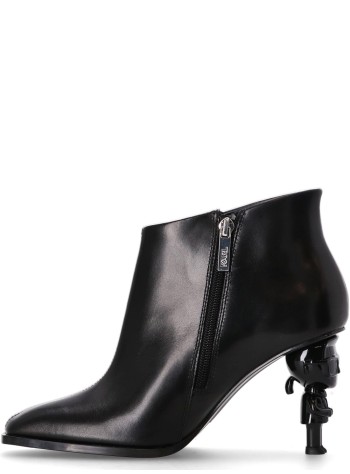 karl lagerfeld bota mujer karl nft heel zip short boot - kl39135 000 2
