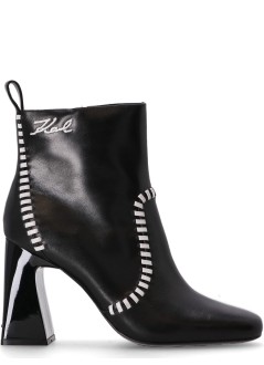 karl lagerfeld boot womanastra nova ankle whipstitch bt - kl33142 000