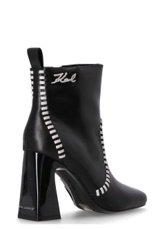 karl lagerfeld boot womanastra nova ankle whipstitch bt - kl33142 000