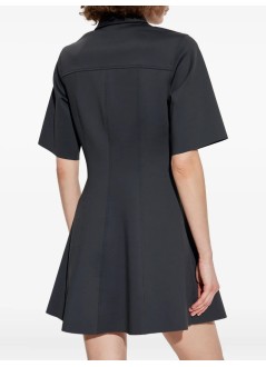 ganni vestido mujer scuba neoprene fitted mini dress - w0448 252